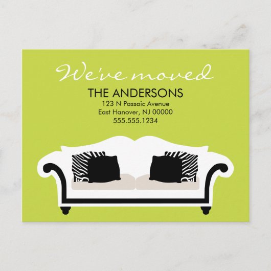 Stilvolle Dekoauftritte Ankündigungspostkarte (Vorderseite)