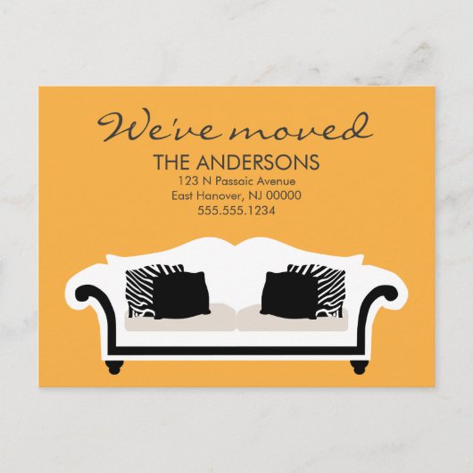 Stilvolle Dekoauftritte Ankündigungspostkarte (Vorderseite)