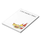 Stilvolle Dekoration nach Maß: Hamburger und Hotdo Notizblock (Rotiert)