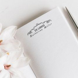 Stilvolle dekorative Ex Libris Custom Library Book Permastempel