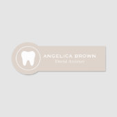 Stilvolle Dental Assistant Name Tag Namensschild (Vorderseite)