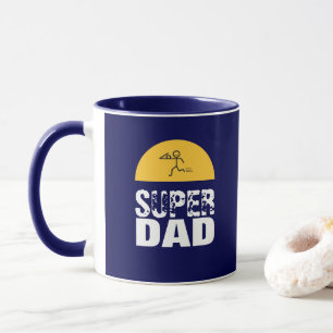 Stilvolle Design "SUPER VATER" Personalisierte Wü Tasse