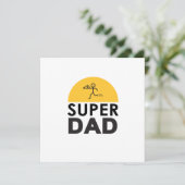 Stilvolle Design "SUPER VATER" Personalisierte Wün (Stehend Vorderseite)