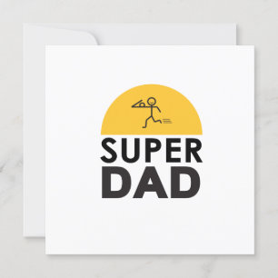 Stilvolle Design "SUPER VATER" Personalisierte Wün