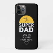 Stilvolle Design "SUPER VATER" Personalisierte Wün Case-Mate iPhone Hülle (Rückseite)