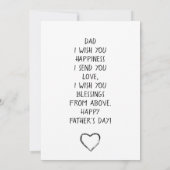 Stilvolle Design "SUPER VATER" Personalisierte Wün Einladung (Rückseite)