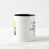 Stilvolle Design "SUPER VATER" Personalisierte Wün Zweifarbige Tasse (Mittel)