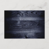 Stilvolle Details zum Hochzeitsstil aus blauem Hol Begleitkarte (Rückseite)