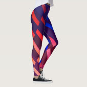 Stilvolle diagonale Geometrie - Leggings (Rechts)