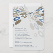 Stilvolle Digital Butterfly Foto Graduation Party Einladung (Rückseite)