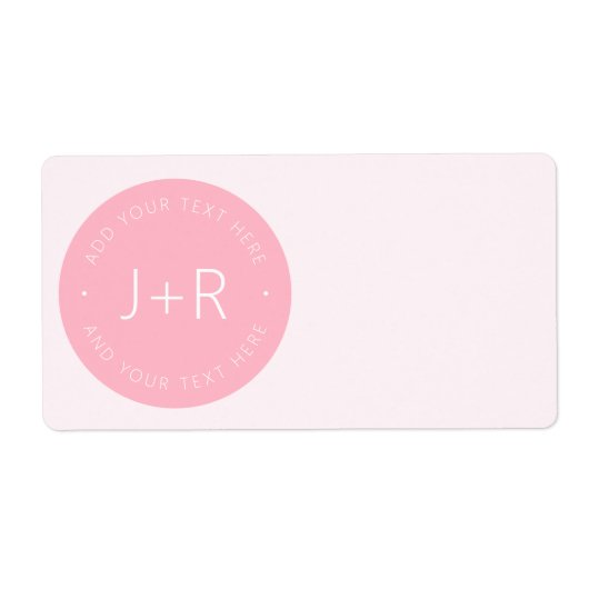 Stilvolle DIY Couples Monogram & Bearbeitbar (Vorne)