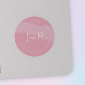 Stilvolle DIY Couples Monogram & Bearbeitbar Aufkleber