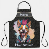 Stilvolle Dog Geschenke für Friseure Friseur Styli Schürze (Vorderseite)