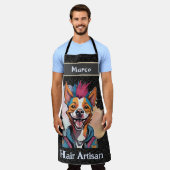 Stilvolle Dog Geschenke für Friseure Friseur Styli Schürze (Getragen)