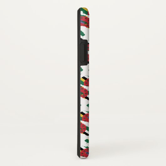 Stilvolle DOMINICA Flag Monogram Abundant Life Case-Mate iPhone Hülle (Hinten/Rechts)