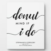 Stilvolle Donut Mind, wenn ich Herz-Gastgeschenk H Fotoplatte (Vorderseite)