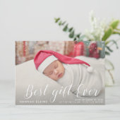 Stilvolle Drehbuchgeburt Ankündigung (Stehend Vorderseite)