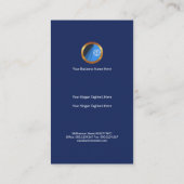 Stilvolle drei Schicht-Pfeilspitzen-geschäftliche Visitenkarte (Rückseite)