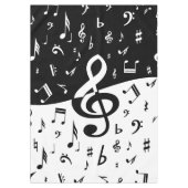 Stilvolle dreifacher Clef-Welle Schwarzweiss Tischdecke (Vorderseite)