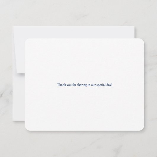 Stilvolle Dress Navy und Gold | Danke (Rückseite)