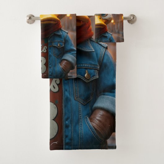 Stilvolle Duck in City Towel Badhandtuch Set (Insitu)