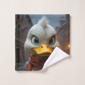 Stilvolle Duck in City Towel Badhandtuch Set (Waschlappen)