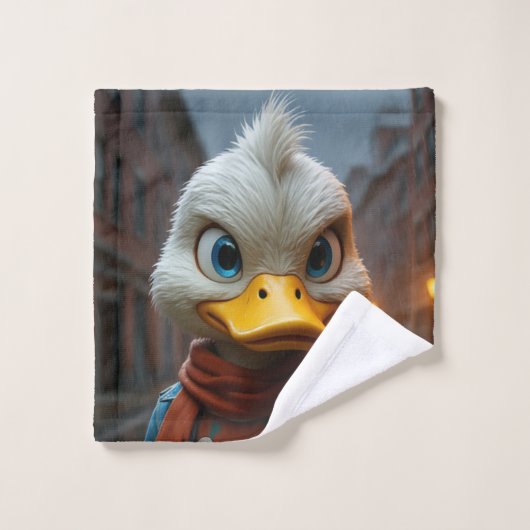 Stilvolle Duck in City Towel Badhandtuch Set (Waschlappen)