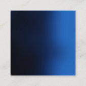 Stilvolle Dunkelblau Moderne Beruflich Quadratische Visitenkarte (Rückseite)
