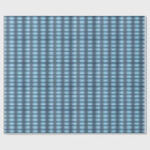 Stilvolle dunkle und helle blaue Diamanten Geschenkpapier (Flach)