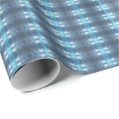 Stilvolle dunkle und helle blaue Diamanten Geschenkpapier (Rolleneckpunkt)