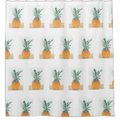 Stilvolle Duschvorhang von Funky Pineaple (Vorderseite)