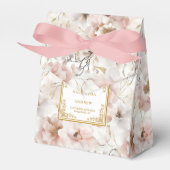 Stilvolle Dusty Pink Gold Wedding Danke Box Geschenkschachtel (Vorderseite)