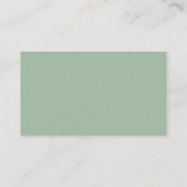 Stilvolle einfache Eukalyptus Wedding Name Platzkarte (Rückseite)