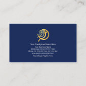 Stilvolle, einfache Leuchtstofftropfen Christlich Visitenkarte (Rückseite)