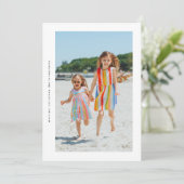 Stilvolle Einfache Seitenweise Weihnachtsrahmen fü Feiertagskarte (Stehend Vorderseite)