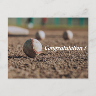 Stilvolle einfache sportliche Gratulationskarte Postkarte