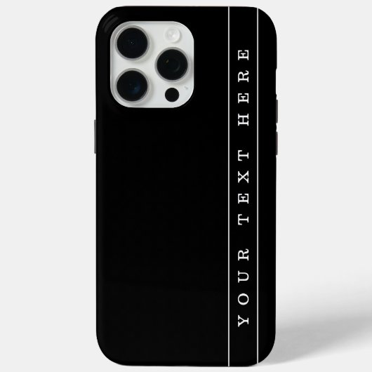 Stilvolle, einfache Text- und dünne Streifen Case-Mate iPhone Hülle (Rückseite)
