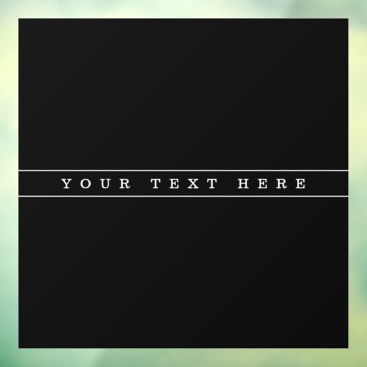 Stilvolle, einfache Text- und dünne Streifen Fensteraufkleber (Blatt 3)