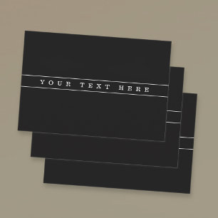 Stilvolle, einfache Text- und dünne Streifen Geschenkpapier Set