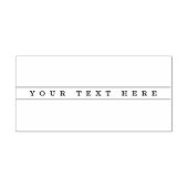 Stilvolle, einfache Text- und dünne Streifen Gummistempel (Prägung)