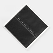 Stilvolle, einfache Text- und dünne Streifen Serviette (Ecke)