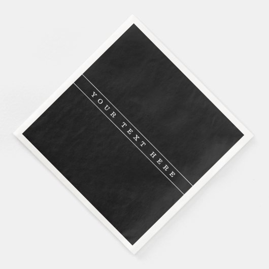 Stilvolle, einfache Text- und dünne Streifen Serviette (Ecke)