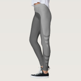 Stilvolle einfarbige Detail-Muster-Leggings Leggings