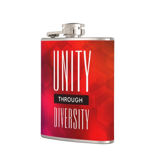 Stilvolle Einheit durch Diversity Flachmann (Links)