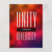 Stilvolle Einheit durch Diversity Postkarte (Vorderseite)
