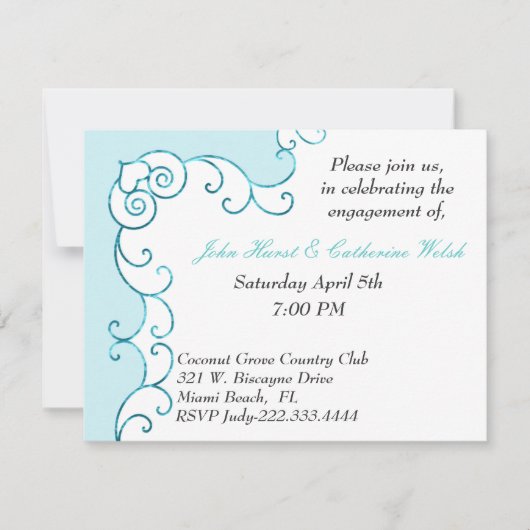 Stilvolle Einladung (Vorderseite)