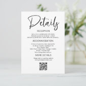 Stilvolle Einladung zum Hochzeitsfeiern (Stehend Vorderseite)