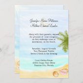 Stilvolle Einladung zum Hochzeitsfeiern am Tropica (Vorne/Hinten)