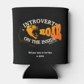 Stilvolle EINTRÄGE AUF DER INNENSEITE Dosenkühler (Rückseite)