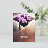 Stilvolle Einzigartige Abschluss-Ankündigung Postk Ankündigungspostkarte (Stehend Vorderseite)